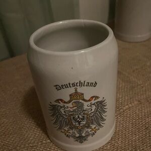 Vintage German Deutschland Ceramic Mug with Crest EUC